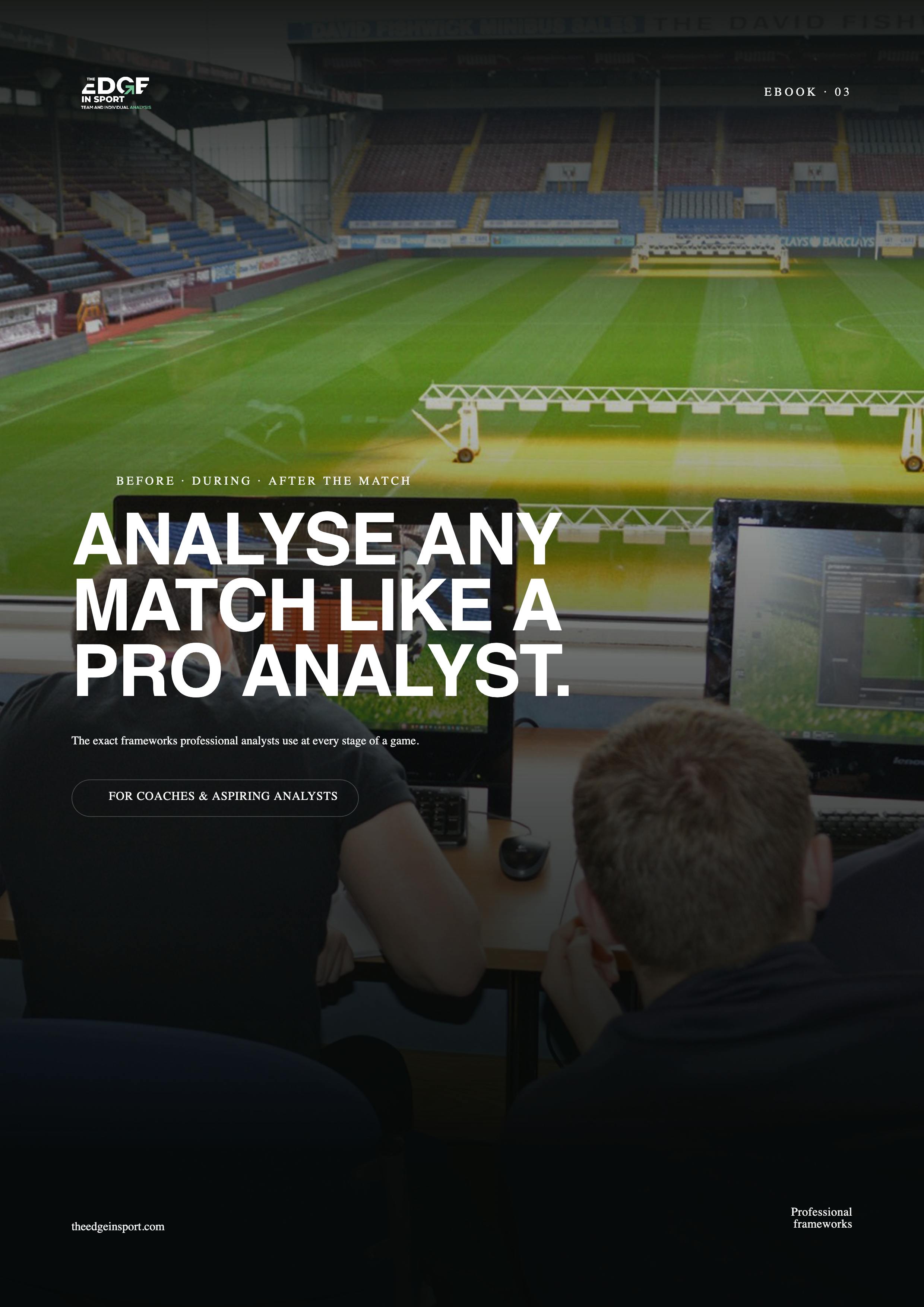 Analyse Any Match Like a Pro Analyst eBook cover