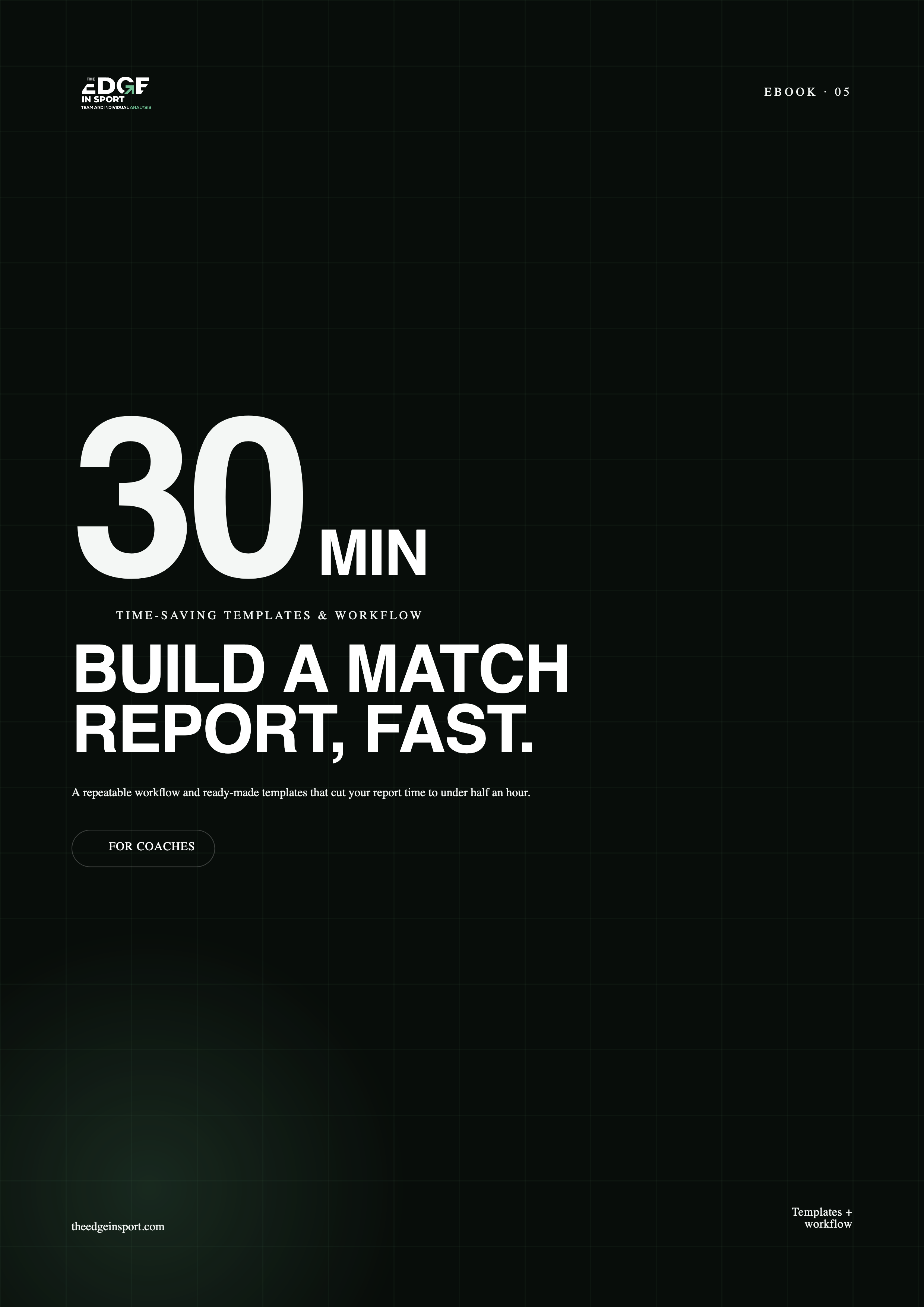 Build a Match Report in Under 30 Minutes eBook cover